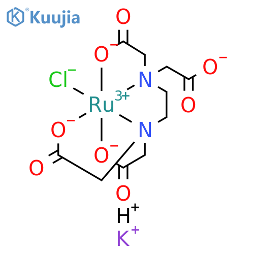 Ruthenate(2-),chloro[N-[2-[bis[(carboxy-kO)methyl]amino-kN]ethyl]-N-[(carboxy-kO)methyl]glycinato(4-)-kN]-,potassium hydrogen (1:1:1) structure