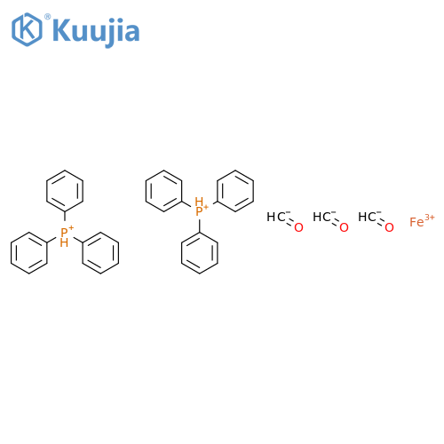Iron,tricarbonylbis(triphenylphosphine)- structure