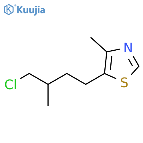 Thiazole, 5-(4-chloro-3-methylbutyl)-4-methyl- structure