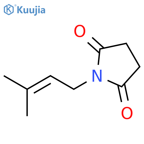 2,5-Pyrrolidinedione, 1-(3-methyl-2-butenyl)- structure