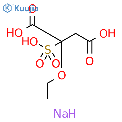 Butanedioic acid, 2-ethoxy-2-sulfo-, disodium salt structure