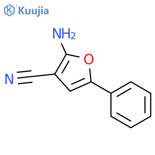 2-Amino-5-phenyl-3-furonitrile structure
