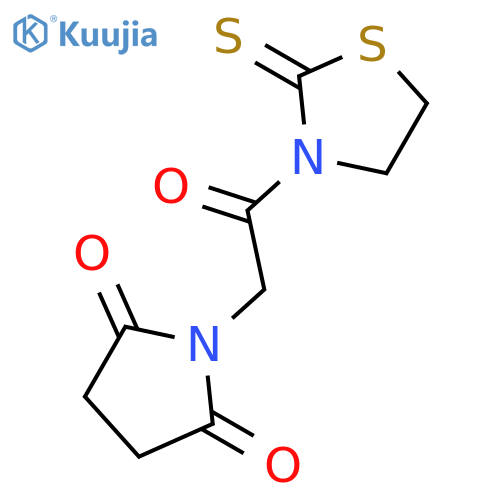 2-THIAZOLIDINETHIONE, 3-[(2,5-DIOXO-1-PYRROLIDINYL)ACETYL]- structure