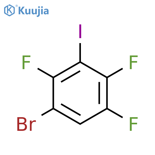Benzene, 1-bromo-2,4,5-trifluoro-3-iodo- structure