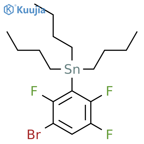 Stannane, (3-bromo-2,5,6-trifluorophenyl)tributyl- structure