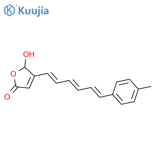 2(5H)-Furanone, 5-hydroxy-4-[6-(4-methylphenyl)-1,3,5-hexatrienyl]- structure