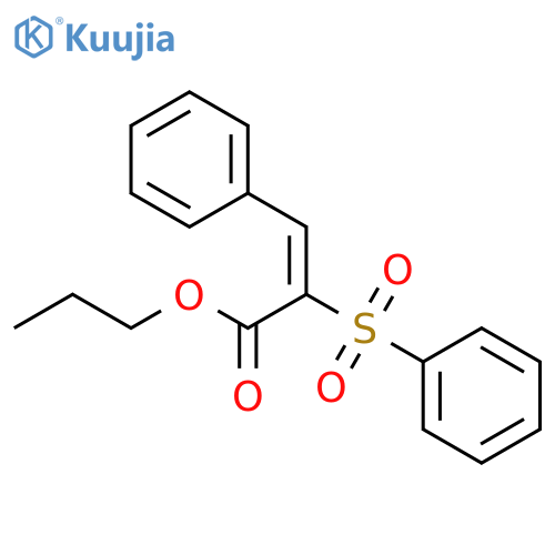 2-Propenoic acid, 3-phenyl-2-(phenylsulfonyl)-, propyl ester, (E)- structure