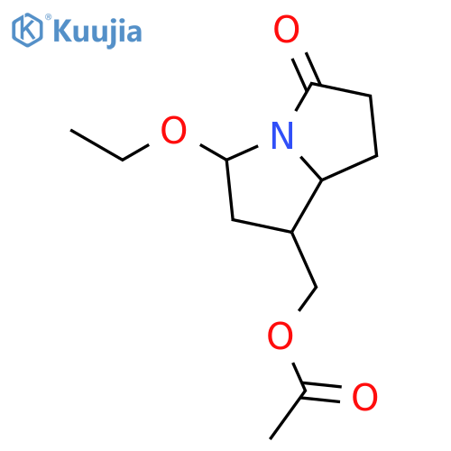 3H-PYRROLIZIN-3-ONE, 7-[(ACETYLOXY)METHYL]-5-ETHOXYHEXAHYDRO- structure