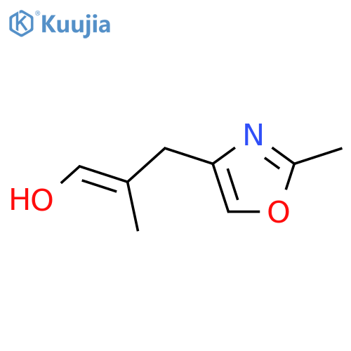 2-Propen-1-ol,2-methyl-3-(2-methyl-4-oxazolyl)-, (2E)- structure