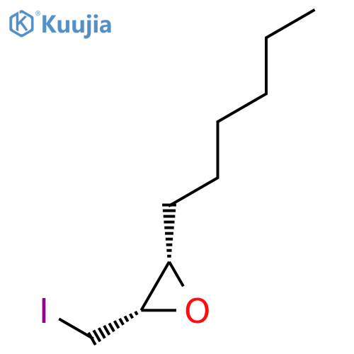 Oxirane, 2-hexyl-3-(iodomethyl)-, (2S-cis)- structure