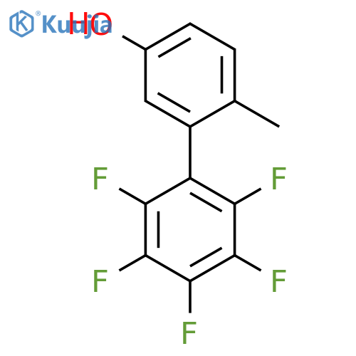 [1,1'-Biphenyl]-3-ol, 2',3',4',5',6'-pentafluoro-6-methyl- structure