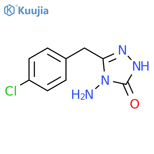3H-1,2,4-Triazol-3-one,4-amino-5-[(4-chlorophenyl)methyl]-2,4-dihydro- structure