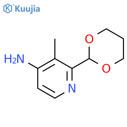 4-Pyridinamine, 2-(1,3-dioxan-2-yl)-3-methyl- structure