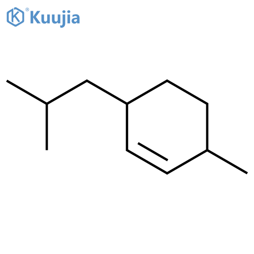 Cyclohexene, 3-methyl-6-(2-methylpropyl)- structure