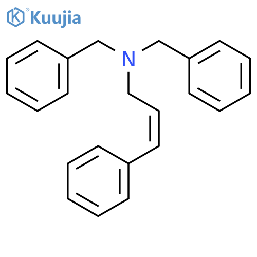 Benzenemethanamine, N-(phenylmethyl)-N-[(2E)-3-phenyl-2-propen-1-yl]- structure