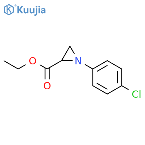 2-Aziridinecarboxylic acid, 1-(4-chlorophenyl)-, ethyl ester structure