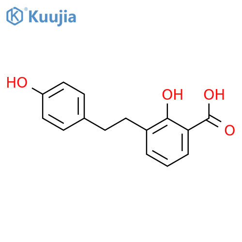 Benzoic acid, 2-hydroxy-3-[2-(4-hydroxyphenyl)ethyl]- structure