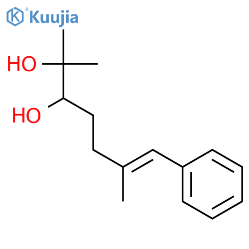 6-Heptene-2,3-diol, 2,6-dimethyl-7-phenyl-, (E)- structure