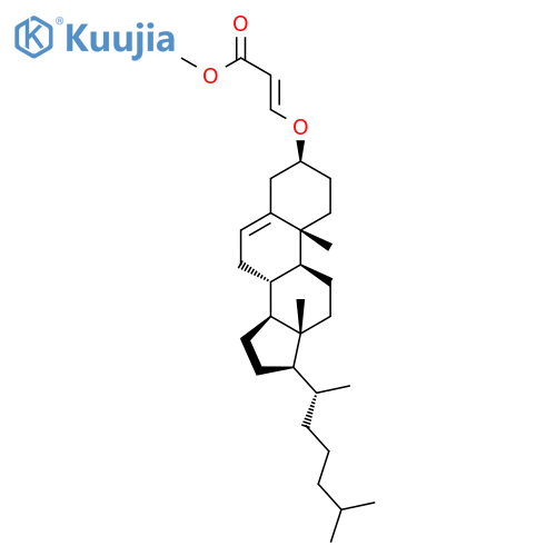 2-Propenoic acid, 3-[[(3b)-cholest-5-en-3-yl]oxy]-, methyl ester, (E)- structure