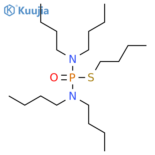 Phosphorodiamidothioic acid, tetrabutyl-, S-butyl ester structure