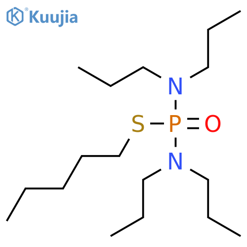 Phosphorodiamidothioic acid, tetrapropyl-, S-pentyl ester structure