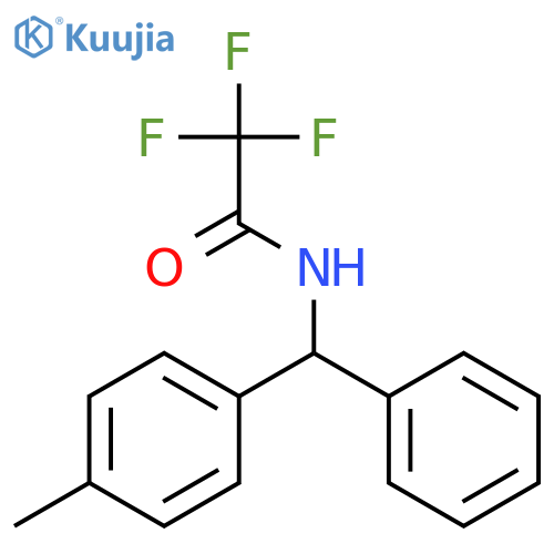 Acetamide, 2,2,2-trifluoro-N-[(4-methylphenyl)phenylmethyl]- structure
