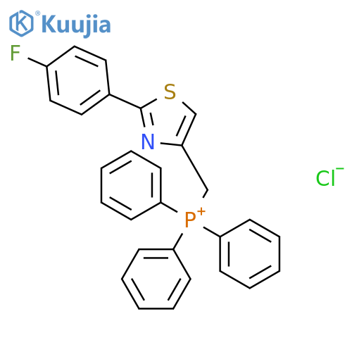 Phosphonium, [[2-(4-fluorophenyl)-4-thiazolyl]methyl]triphenyl-, chloride structure