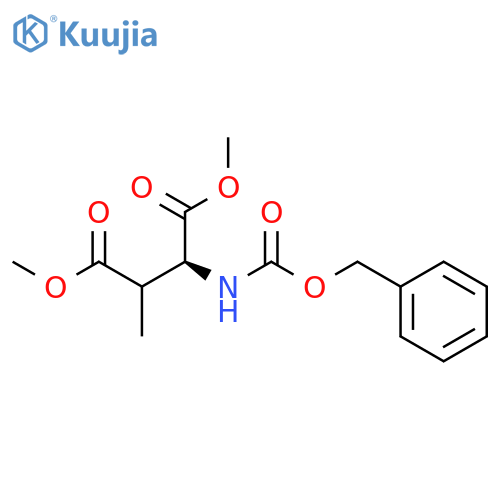 L-Aspartic acid, 3-methyl-N-[(phenylmethoxy)carbonyl]-, dimethyl ester structure