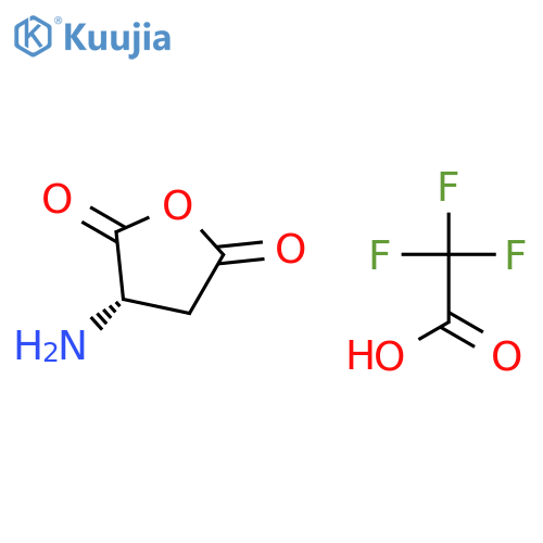 2,5-Furandione, 3-aminodihydro-, (S)-, trifluoroacetate structure