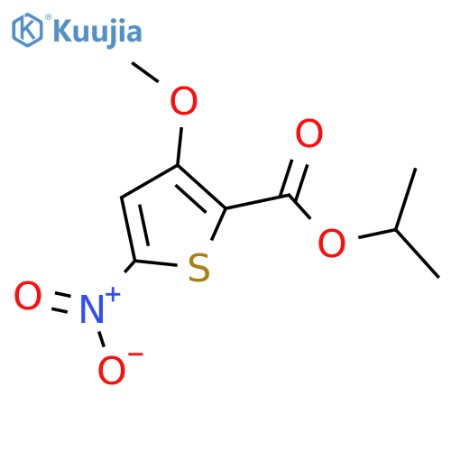 2-Thiophenecarboxylic acid, 3-methoxy-5-nitro-, 1-methylethyl ester structure
