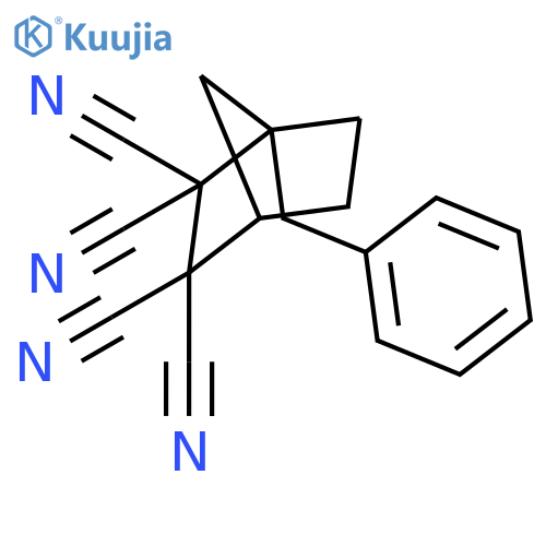 Bicyclo[2.2.1]heptane-2,2,3,3-tetracarbonitrile, 1-(phenylmethyl)- structure