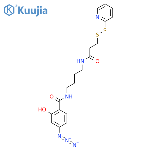4-Azido-2-hydroxy-N-[4-[3-(pyridin-2-yldisulfanyl)propanoylamino]butyl]benzamide structure