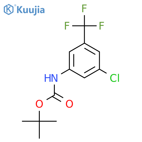 tert-butyl N-3-chloro-5-(trifluoromethyl)phenylcarbamate structure