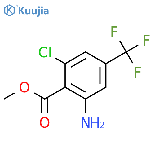 Benzoic acid, 2-amino-6-chloro-4-(trifluoromethyl)-, methyl ester structure