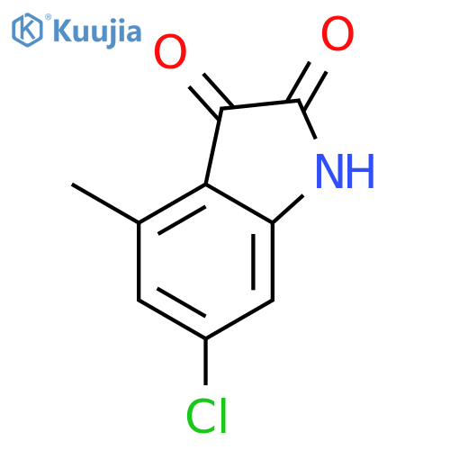 1H-Indole-2,3-dione, 6-chloro-4-methyl- structure