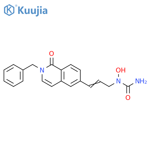 Urea,N-[3-[1,2-dihydro-1-oxo-2-(phenylmethyl)-6-isoquinolinyl]-2-propenyl]-N-hydroxy- structure