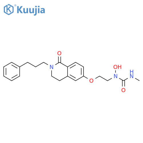 Urea,N-hydroxy-N'-methyl-N-[2-[[1,2,3,4-tetrahydro-1-oxo-2-(3-phenylpropyl)-6-isoquinolinyl]oxy]ethyl]- structure