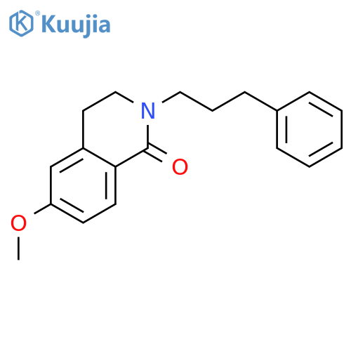 1(2H)-Isoquinolinone, 3,4-dihydro-6-methoxy-2-(3-phenylpropyl)- structure