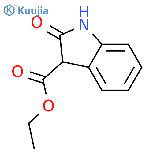 ethyl 2-oxo-2,3-dihydro-1H-indole-3-carboxylate structure