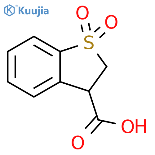 Benzo[b]thiophene-3-carboxylic acid, 2,3-dihydro-, 1,1-dioxide structure