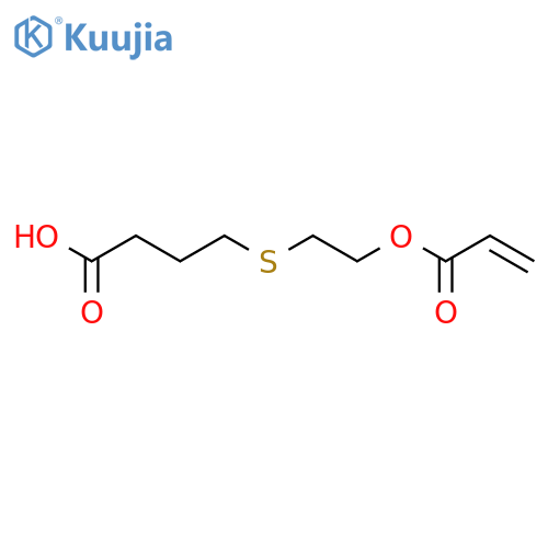 Butanoic acid, 4-[[2-[(1-oxo-2-propenyl)oxy]ethyl]thio]- structure