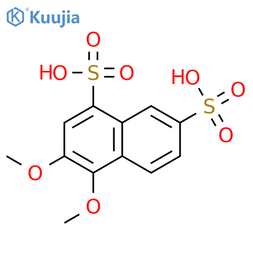 1,7-Naphthalenedisulfonic acid, 3,4-dimethoxy- structure