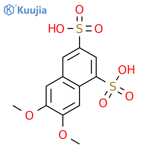 1,3-Naphthalenedisulfonic acid, 6,7-dimethoxy- structure