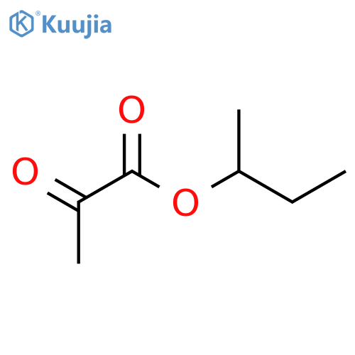 Propanoic acid, 2-oxo-,1-methylpropyl ester structure