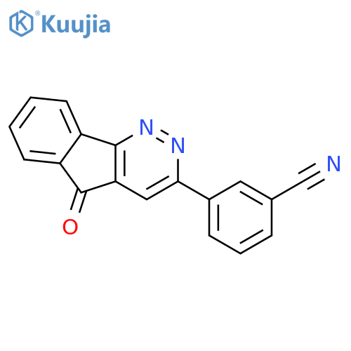 Benzonitrile, 3-(5-oxo-5H-indeno[1,2-c]pyridazin-3-yl)- structure