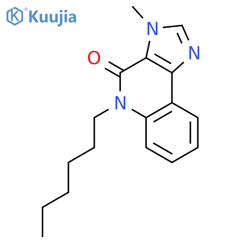 4H-Imidazo[4,5-c]quinolin-4-one, 5-hexyl-3,5-dihydro-3-methyl- structure