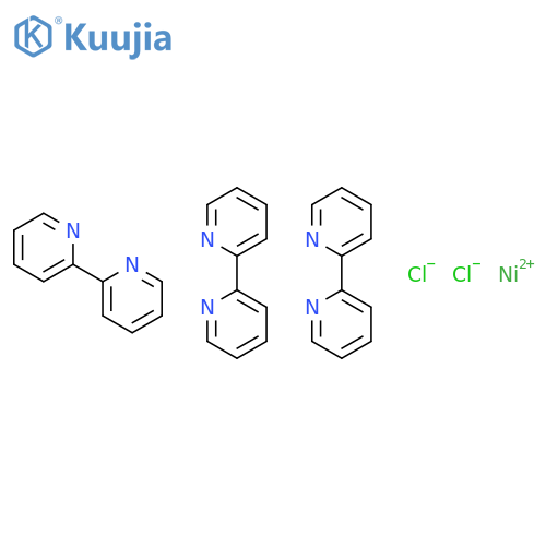 Nickel(2+),tris(2,2'-bipyridine-kN1,kN1')-, chloride (1:2), (OC-6-11)- structure