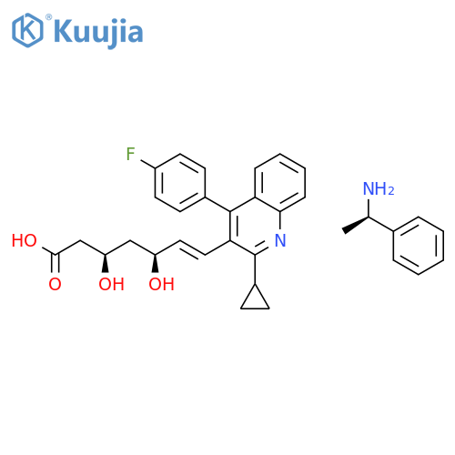 Pitavastatin (+)-Phenylethylamine Salt structure