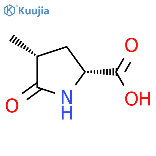 DL-Proline, 4-methyl-5-oxo-, cis- structure