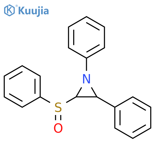 Aziridine, 1,2-diphenyl-3-(phenylsulfinyl)- structure